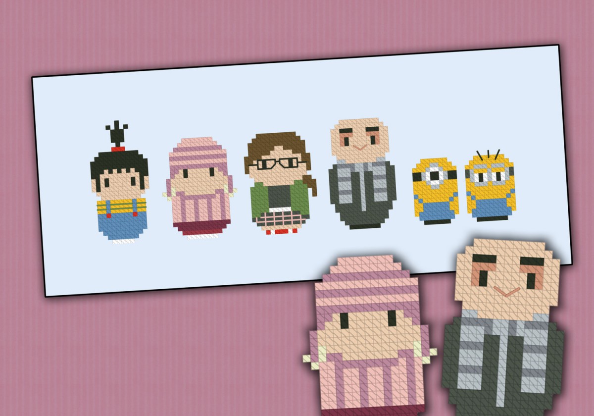 Despicable Me - Digital Cross Stitch Pattern despicable-me-digital-cross-stitch-pattern