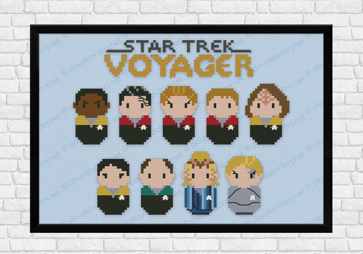 Star Trek Voyager - Digital Cross Stitch Pattern