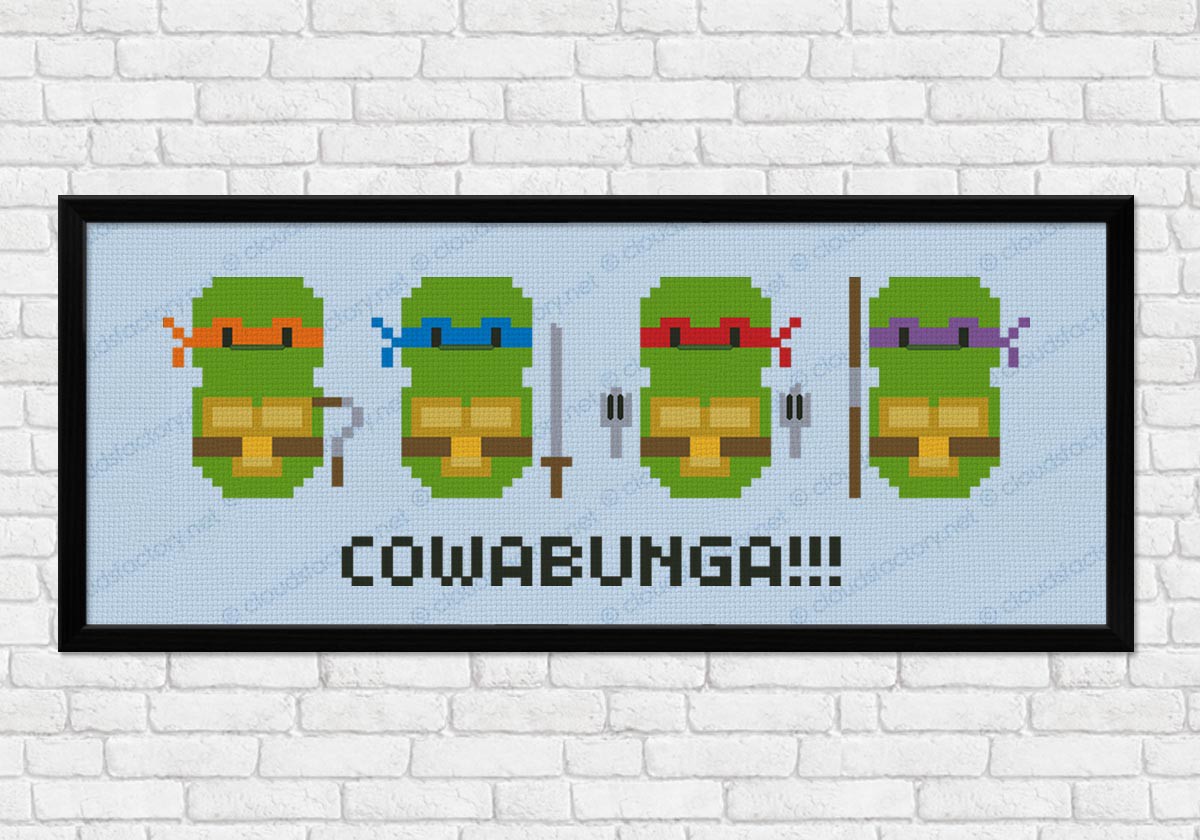 Teenage Mutant Ninja Turtles - Digital Cross Stitch Pattern