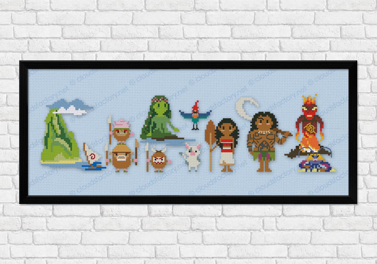 Moana - Epic Storybook Princesses - Digital Cross Stitch ...