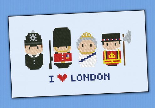 London icons (small version) – Mini people around the world
