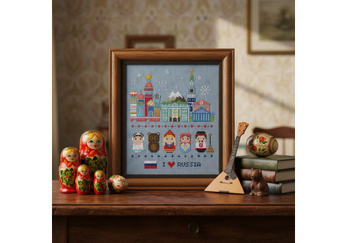 Russia icons (big version) - Mini people around the world