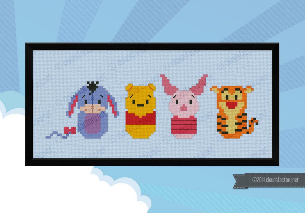 Winnie the Pooh - Digital Cross Stitch Pattern