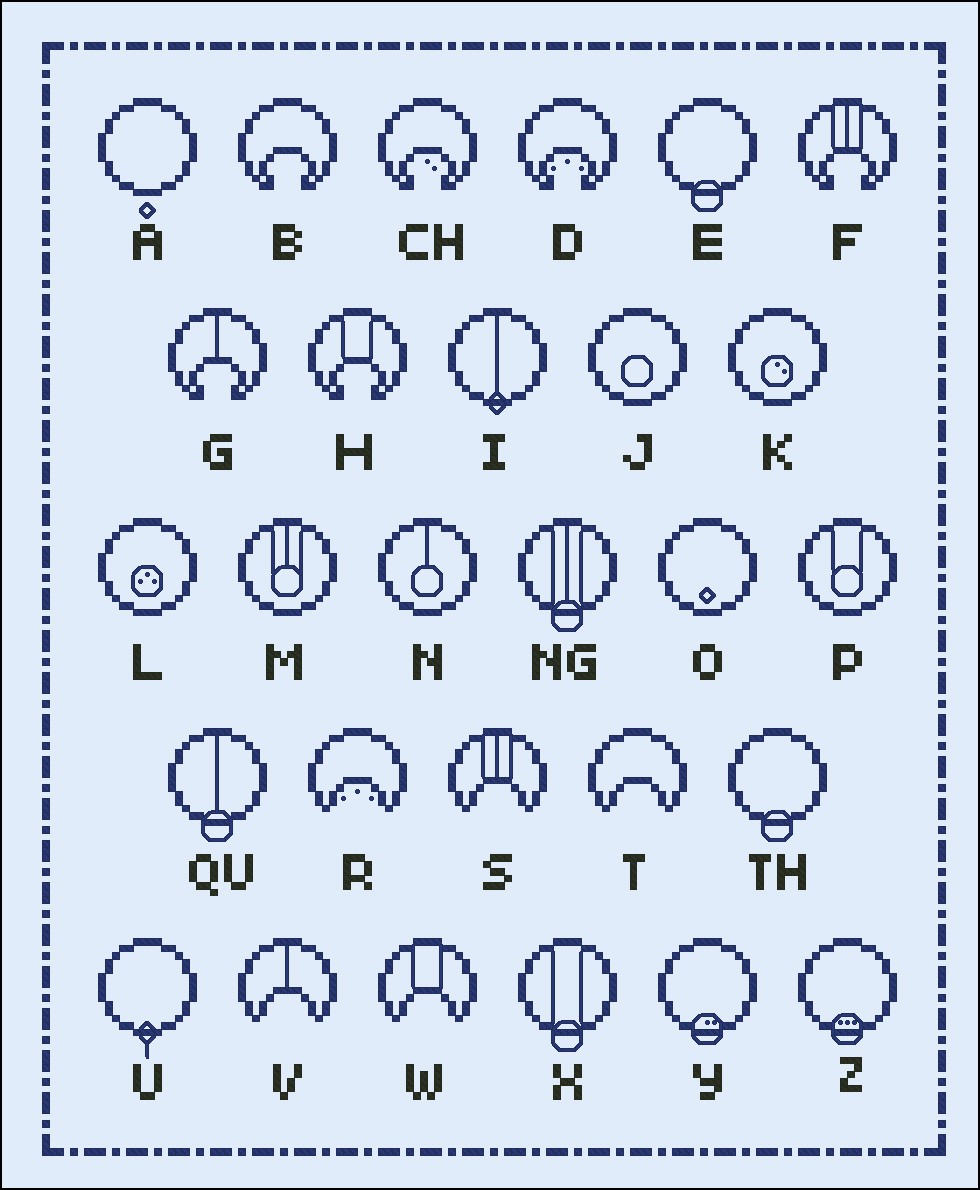 Doctor Who Gallifreyan Alphabet