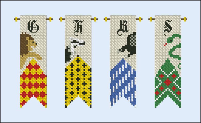 Harry Potter - Houses banners