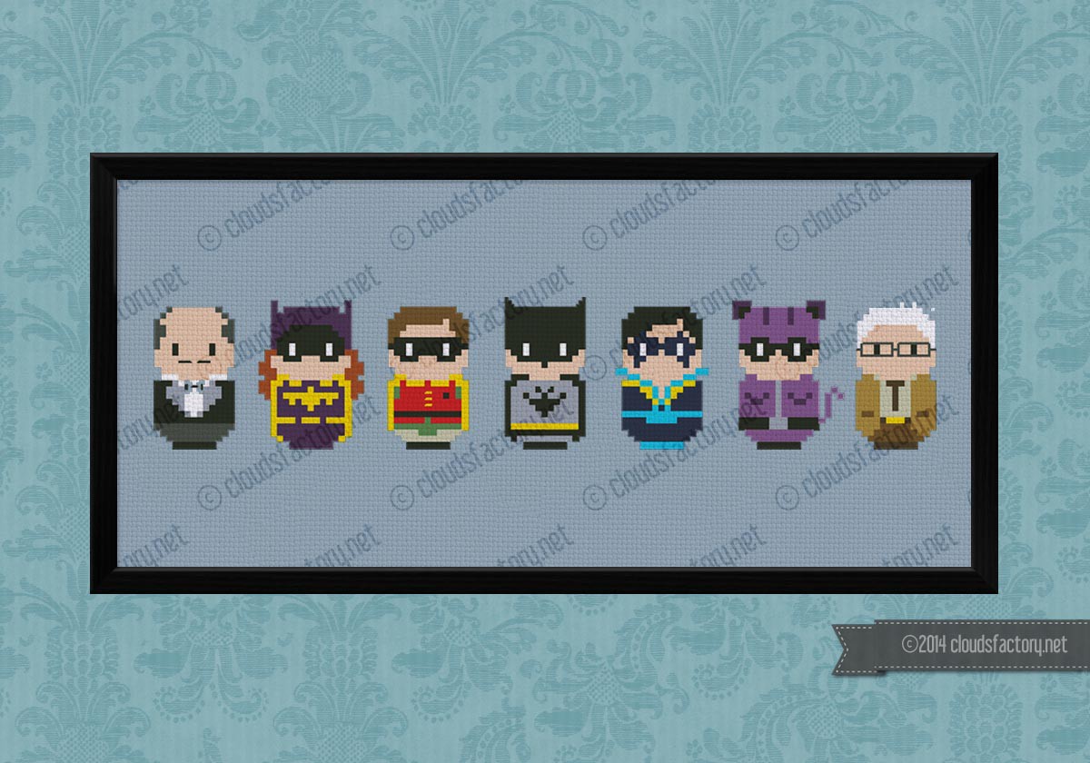 Batman - Digital Cross Stitch Pattern