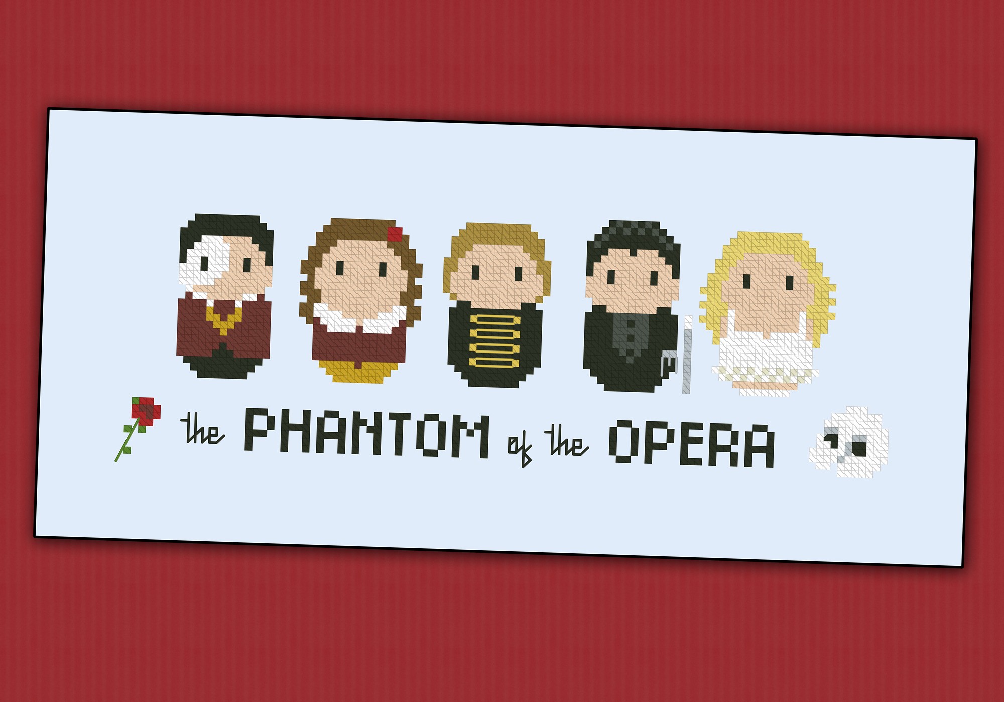 Phantom of the Opera Songs Broadway PDF Cross Stitch 