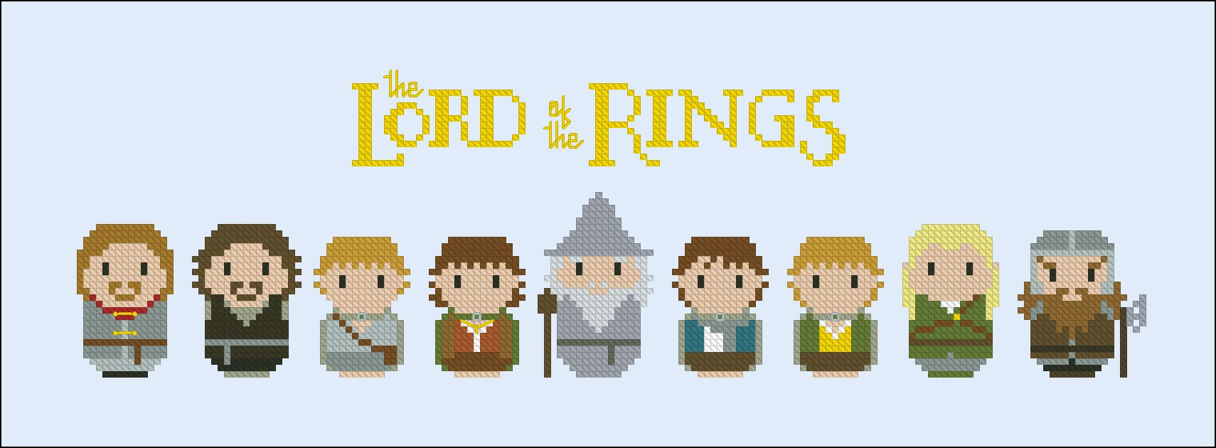 the lord of the rings ring in perler beads