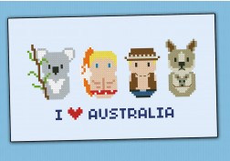 Australia icons (small version) – Mini people around the world