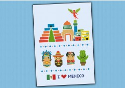 Mexico icons (big version) – Mini people around the world