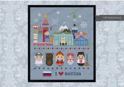 Russia icons (big version) - Mini people around the world