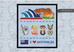 Australia icons (big version) - Mini people around the world