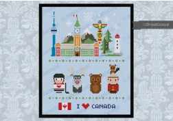 Canada icons (big version) - Mini people around the world