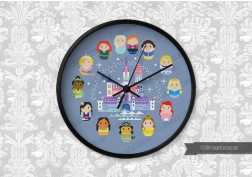 Disney Princesses Clock