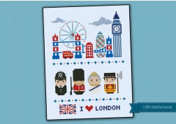 London icons (big version) - Mini people around the world