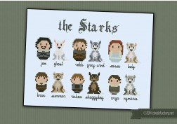 Game of Thrones - The Starks and their wolves
