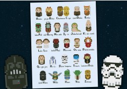 Star Wars alphabet sampler