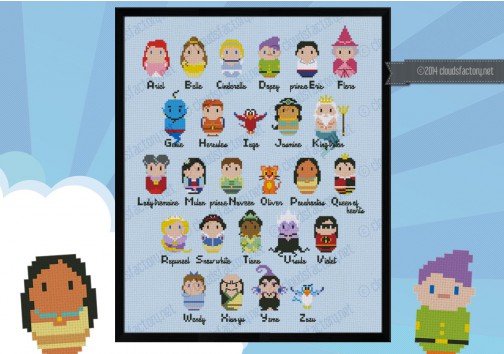 Frozen Digital Cross Stitch Pattern