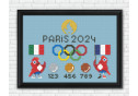 Paris 2024 Olympic Games cross stitch pattern