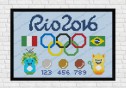 Rio 2016 cross stitch