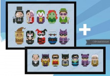 Batman Villain Cross Stitch Cross Stitch Stitch Knitting Patterns