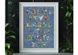 Legendary Creatures Alphabet - Pattern and Kit