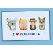 Australia icons (small version) – Mini people around the world